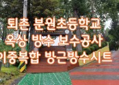 광주 분원초등학교 옥상 부분 방수공사